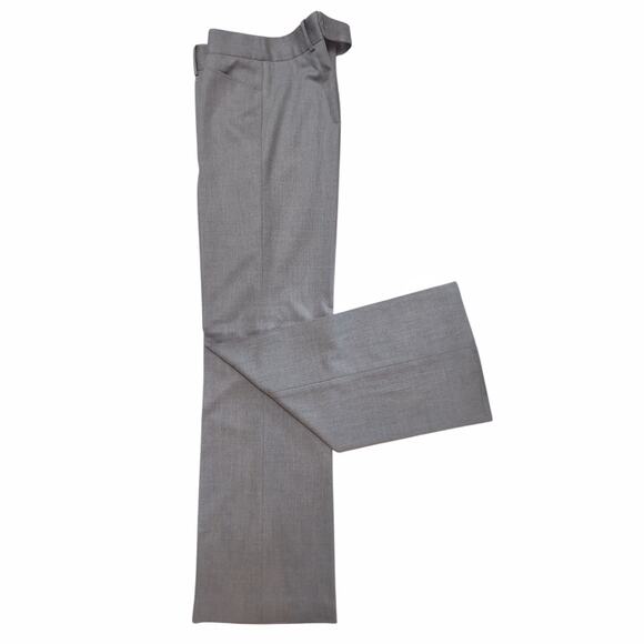 BCBG Gray Tailored Trousers Size 8 Career Dressy Low Waist Classic Work Pants - Picture 7 of 12